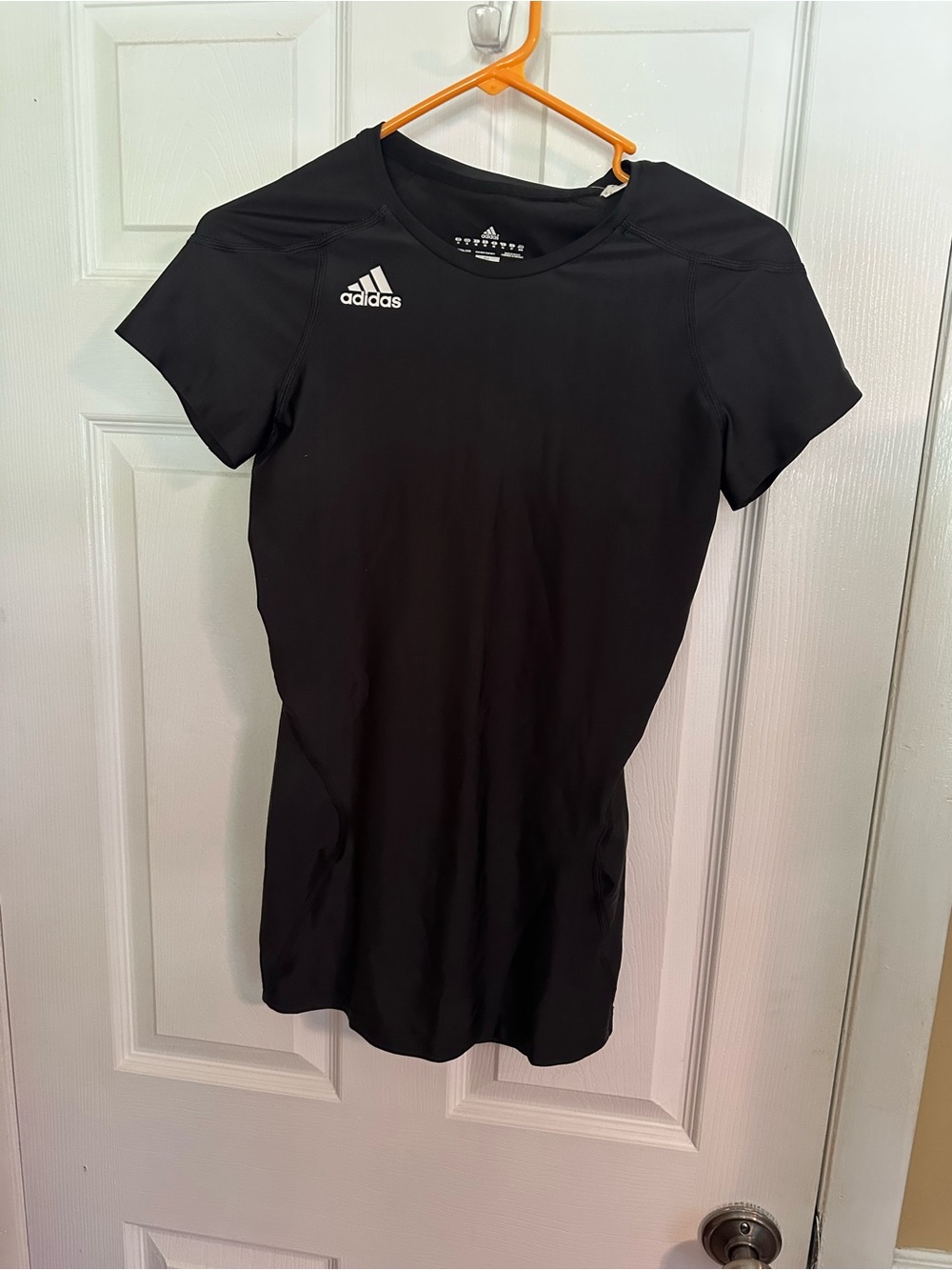 adidas Black Short Sleeve Climalite Tee